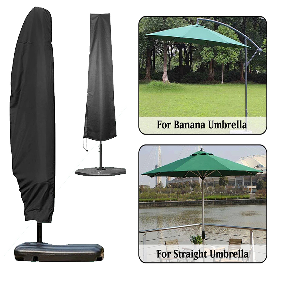 Waterproof Outdoor Parasol Cantilever Rain Cover Outdoor Garden Patio Windproof Sunshade Protection Umbrella Cover: 30x81x45cm