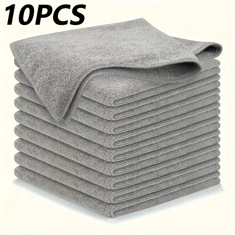 Thicken Microfiber Cleaning Cloths Lint Free Microfiber Cleaning Towel Cloths Reusable Cleaning Towels Absorbent for Car Window: Gold