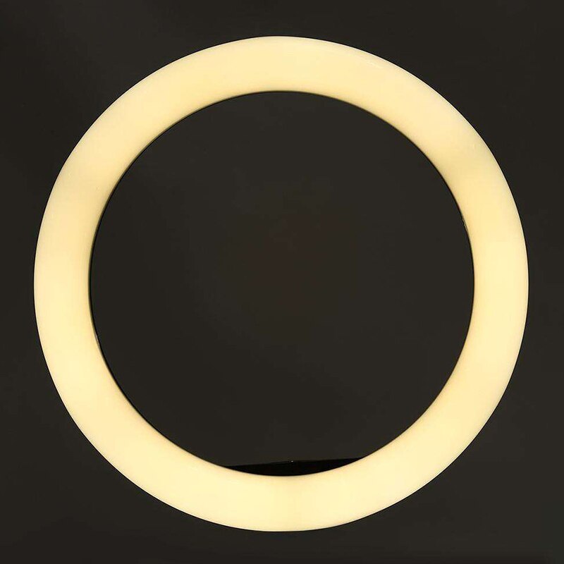 Fotografering ledet selfie ringe lys 26cm tre-trinns trinnløs belysning dimmes med vuggehode til sminke video bo studio