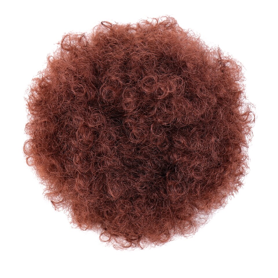 Talang afro puff syntetiskt hår bulle chignon frisyr för kvinnor peruk dragsko hästsvans kinky lockigt klämma i förlängningar hästsvans: F6-175