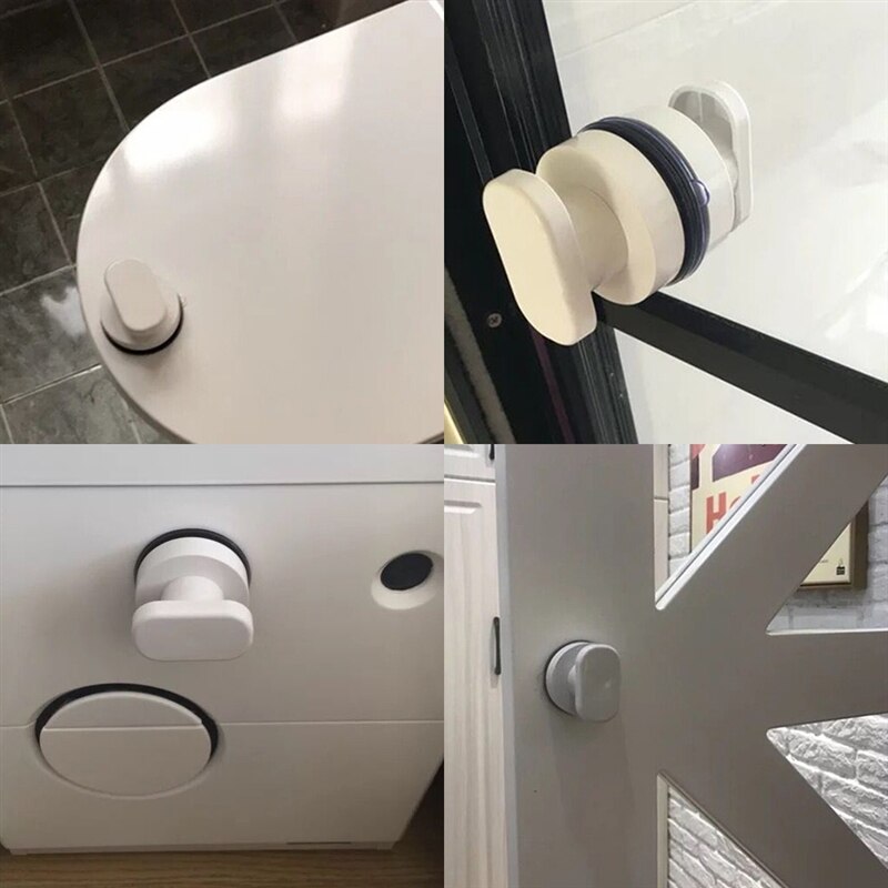 Poignée blanche à ventouse pour porte coulissante, couvercle de toilette, accessoires de salle de bains