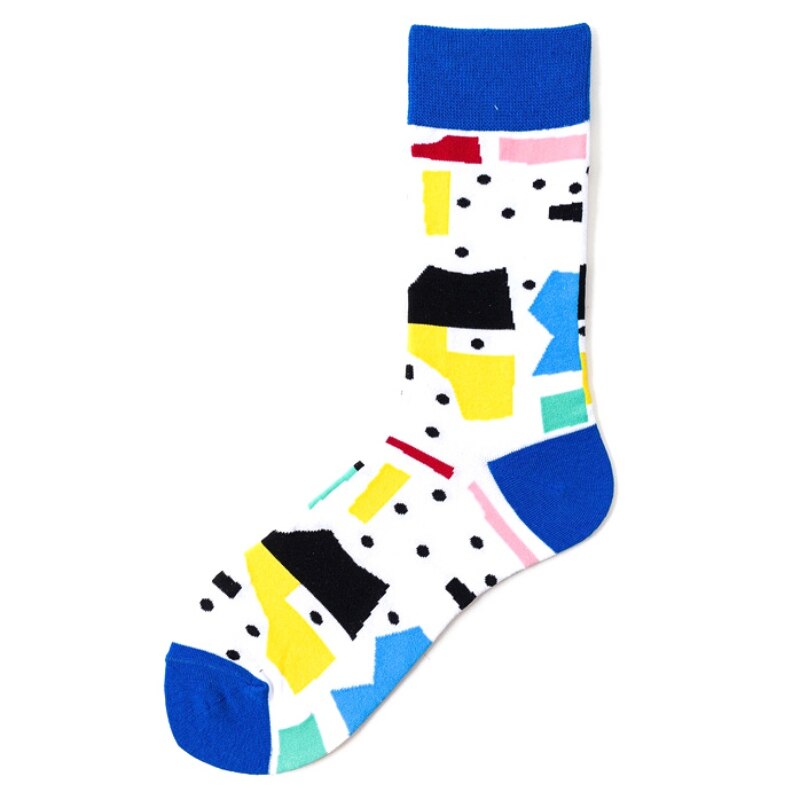 Hip hop harajuku street sokker unisex sjove herresokker glade sjove bomuldsstrømper farverige skateboard damesokker: D