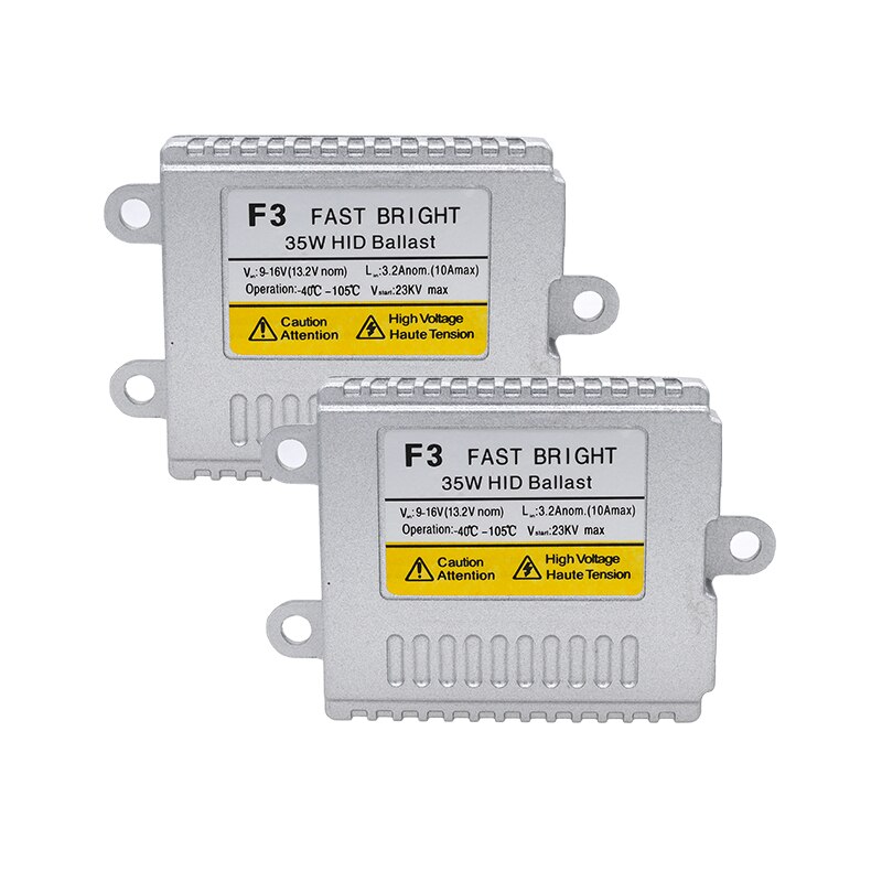 12V Ac 35W Slim Hid Xenon Ballast F3 Snelle Start Elektronische Hid Conversie Ballast Voor 35W Auto licht Kit H1 H3 H7 H11 Xenon Lamp