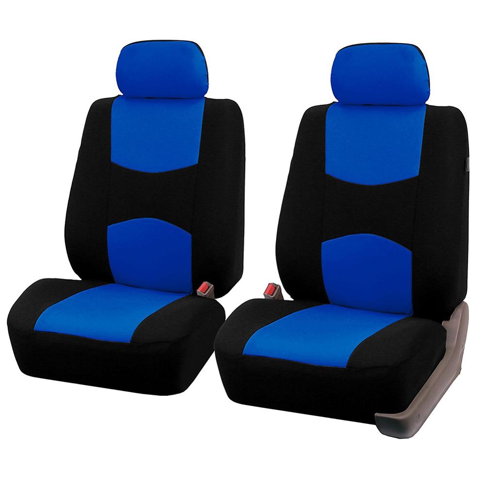 2 Sets Automobiles Stoelhoezen Volledige Auto Bekleding Universele Fit Interieur Accessoires Doek Art Car Seat Protector Auto-styling: Blauw