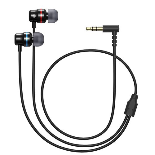 Écouteurs intra-auriculaires VR pour Oculus Quest 2, casque tout-en-un, réduction du bruit, écouteurs stéréo de jeu, haute sensibilité, accessoire VR: Black