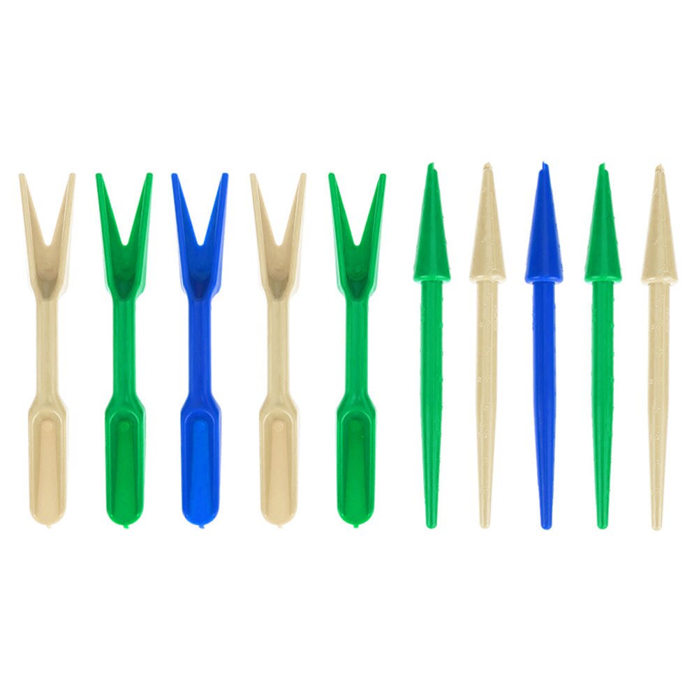 10pcs Plastic Plant Transplanting Digging Tool Planters Garden Seedling Growth Nursery Supplies Bonsai Fertilizer Drilling Tools