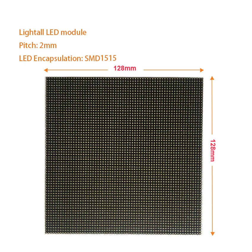 Originele Smd Rgb P2 Mini Led Module 128*128Mm Indoor Matrix Led Teken 64*64Pixel Volledige kleur Led Video Wall Led Display P2.5 P3 P6