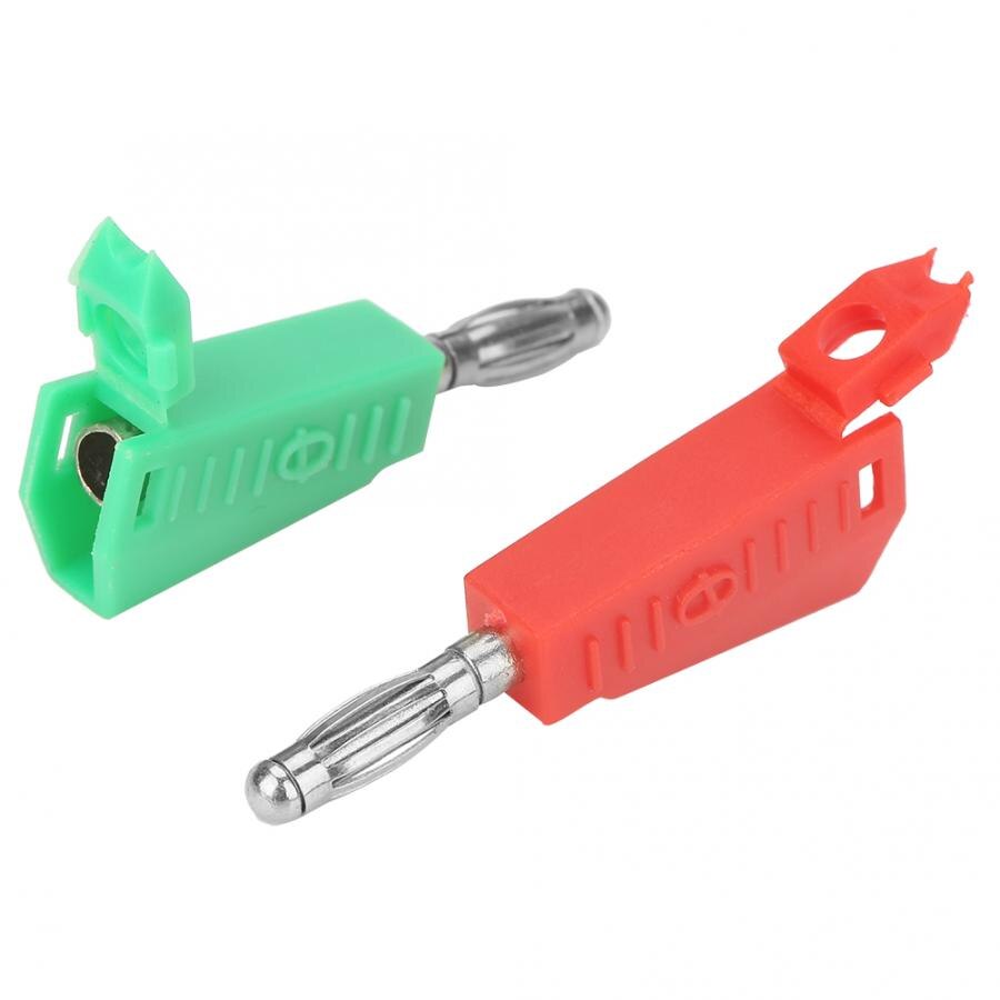 10 stk bananstik 4mm forniklet højttaler bananstik stik testsonde binding