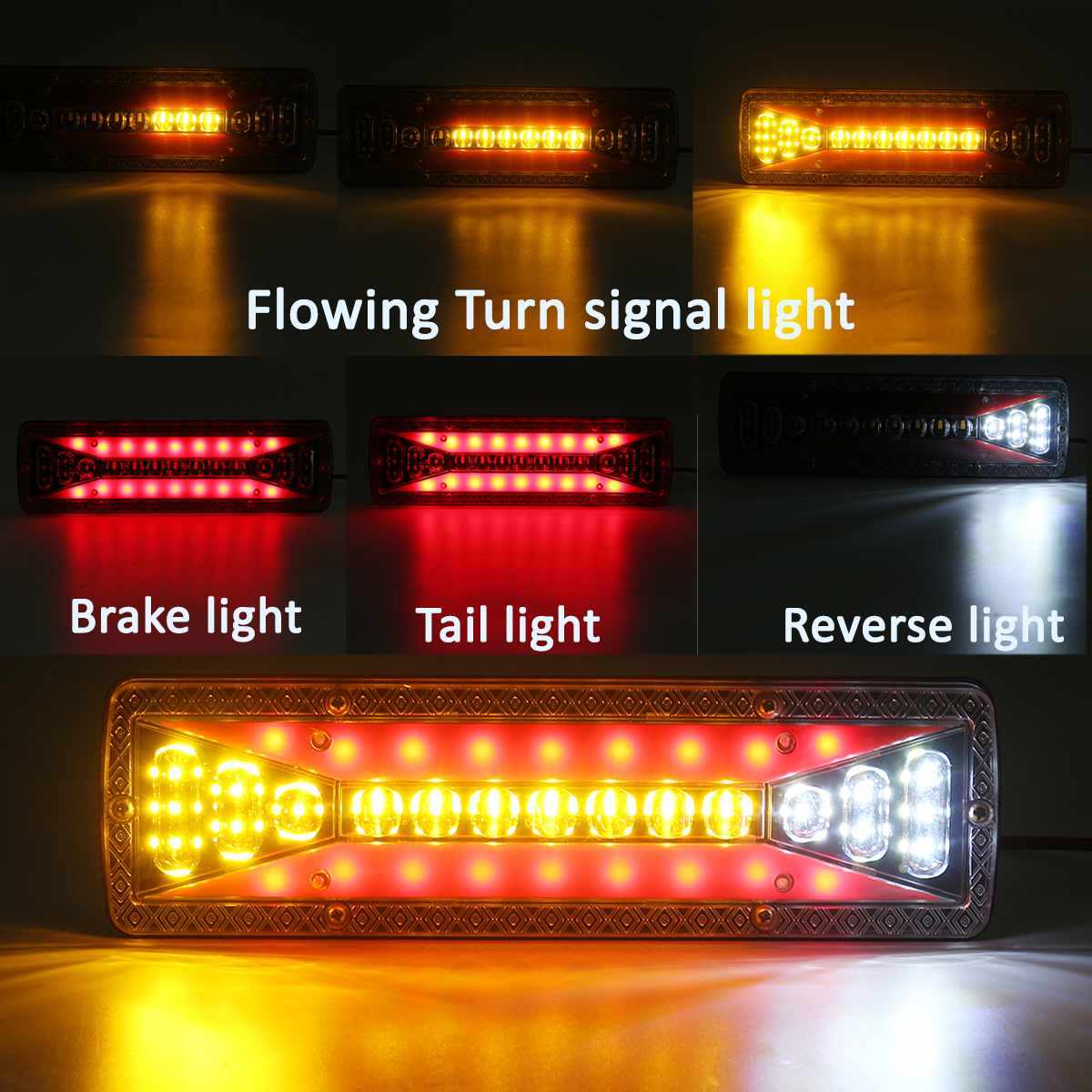 2 Stuks 12V Dynamische Led Auto Vrachtwagen Achter... – Grandado
