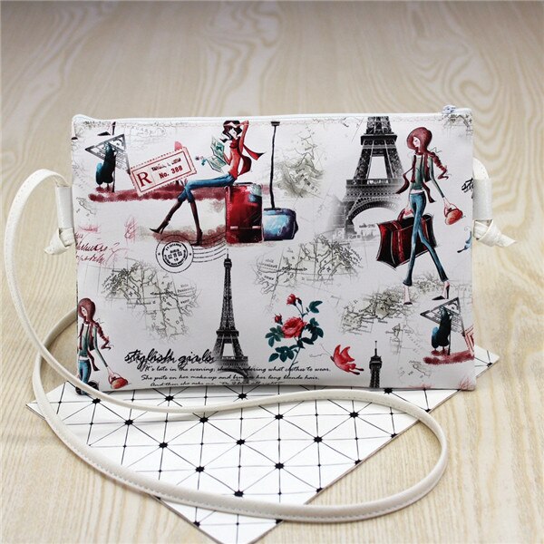 Cartoon Printing Kids Baby Messenger Tas Clutch Mode Vrouwen Crossbody Bag Vrouwelijke schoudertassen voor Meisje Party Handtassen 24*16.5: Black