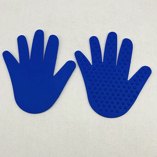 Kids Hand Feet Sensory Play Game Educational Toys For Children Outdoor Indoor Crawling Jump Activity Kindergarten Prop Sport Toy: Blue Hand 2Pcs