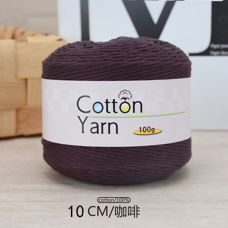 1Pc 100g 100% Cotton hand knitting yarn soft Crochet Yarn knit threads For Sweater Scarf blanket hat crocheting line amigurumi: Red