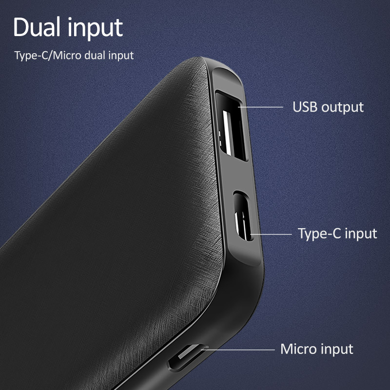 USAMS 5000mah Power Bank Mini External Battery Powerbank Ultra-thin fast charging pover bank for iPhone Samsung Huawei Xiaomi LG