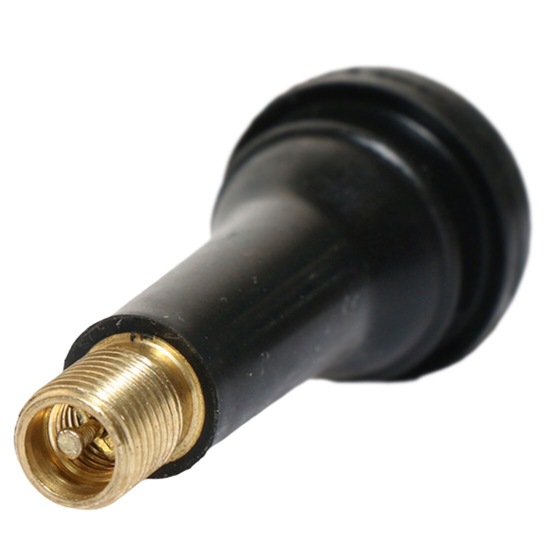 10Pcs TR414 Core Vacuum Tire Nozzle Car Black Rubber Alloy