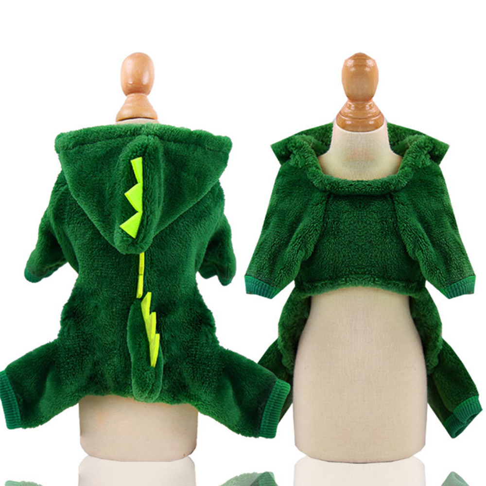 Manteau pour animaux de compagnie vêtements chaton chat Halloween dinosaure Costume chiot tenues mignonnes chats drôles 4 jambes habiller veste à capuche