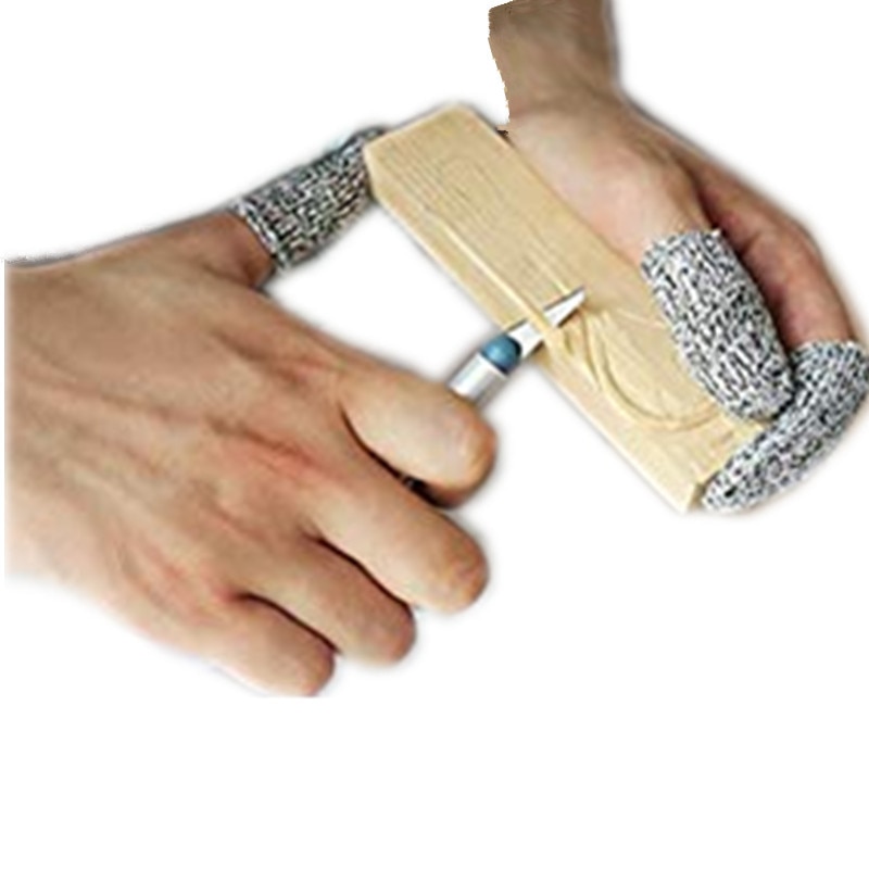 10 stk genanvendelige skærebestandige fingre barnesenge niveau 5 beskyttelse anti-skåret fingerspidser beskytter hænder finger til køkken, arbejde, skulptur