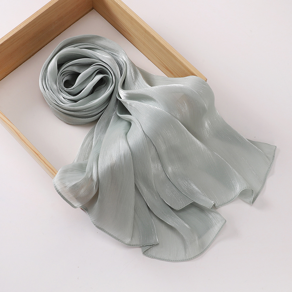 Shimmershawl Zijden Hijab Sjaal Ademend Cool Island Satijn Medine Zijden Sluier Moslim Hijab Glanzende Zijden Sjaal Dames Sjaals Tippet: Dusty Roze