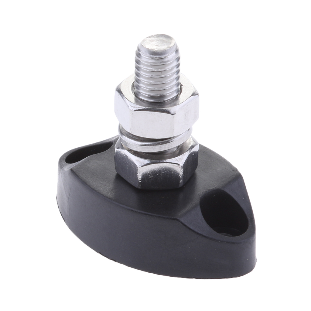 Junction Block Power Post Insulated Terminal Single Stud 6mm Stainless Steel