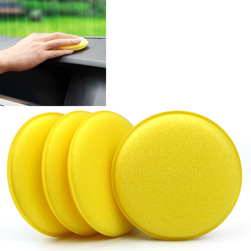 Leepee 12 Stks/set Autowas Spons Anti-Kras Car Care Spons Polijsten Handdoek Band Dressing Schuim Gele Auto Cleaning tool