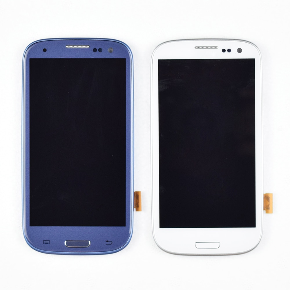 Original For SAMSUNG Galaxy S3 Display i9300 i9300i Touch Screen Digitizer Replacement For SAMSUNG Galaxy S3 LCD Screen Frame