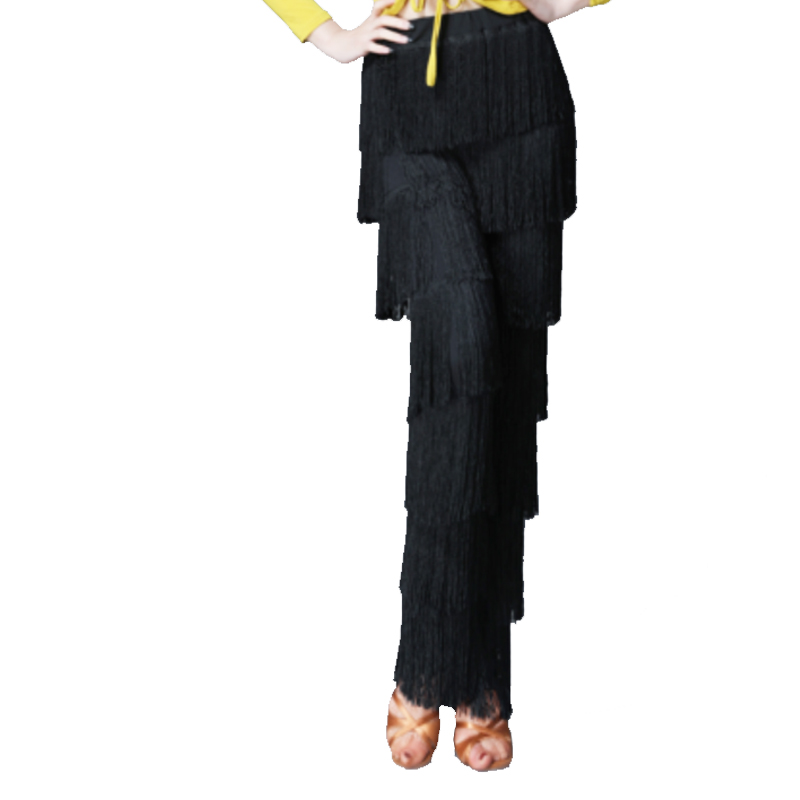Pantaloni da gonna da ballo moderni per adulti da donna pantaloni con frange danza latina nuovi pantaloni con frange abito da ballo abito latino abito da ballo latino