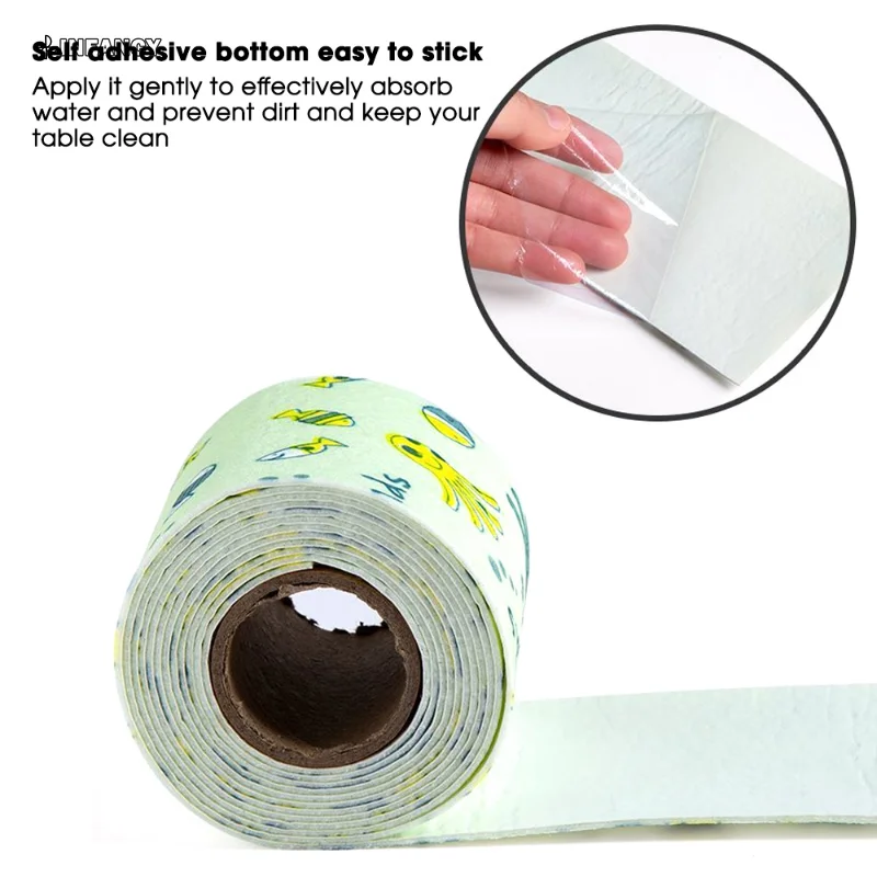 Reusable Window Water-absorbing Sticker Window Sill Washable Anti-frost Dew Sticker DIY Self Adhesive Sink Absorbent Sticker