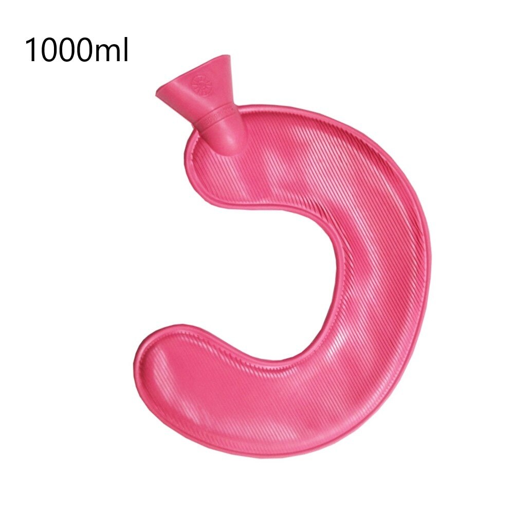 1000ml U-Shaped Rubber Water Bottle Bag Keep Hand Belly Warm Warmer Water Injection Warm Water Bag^^: 3