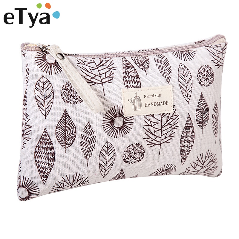 ETya Neue Frauen Plaid Reise Kosmetik Tasche Make-Up Tasche Handtasche Weibliche Zipper Geldbörse Kleine Kosmetik Make Up Taschen Reise Schönheit beutel