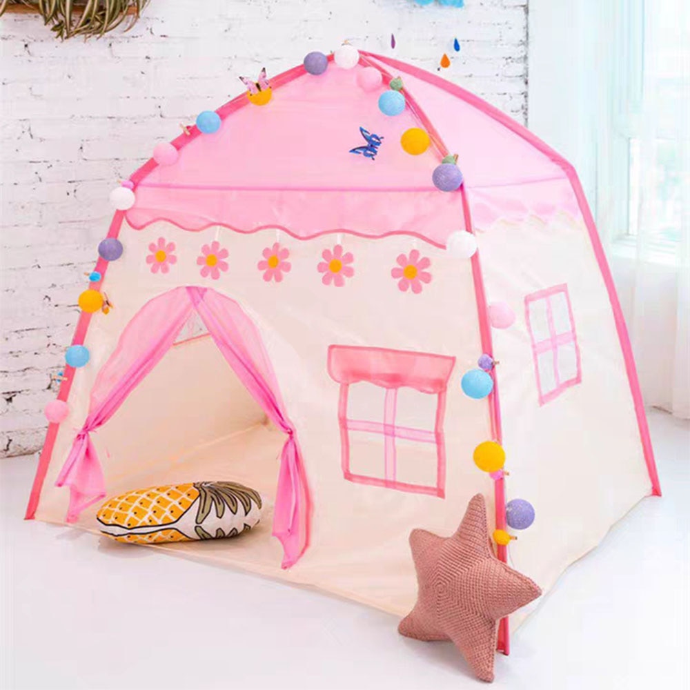 Pieghevole Tenda dei bambini Wigwam Bambini Portatili Tende Tepee Grande Casa Del Gioco Del Bambino Bambini Fiori Piccola Casa Regalo Di Compleanno Camera decor