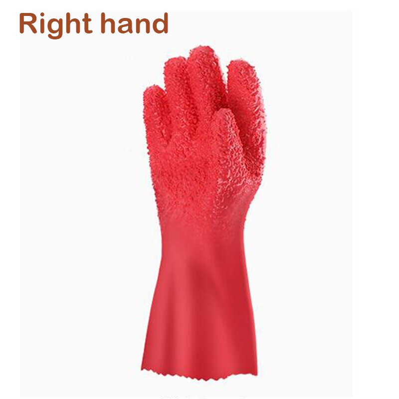 Peeling Potato Gloves Peel Vegetable Fish Scale Gloves Non-Slip Reusable PVC Dishwashing yams,Carrot Kitchen Cleaning Tools: Right
