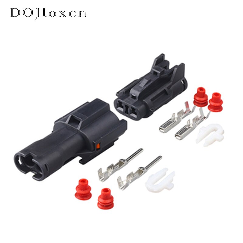 1/5/10/20/50 Sets 2 Pin Waterproof Electrical Sensor KET Wiring Male Female Connector For Hyundai Elantra MG640322-5 MG610320-5: 2p female male / 5 sets