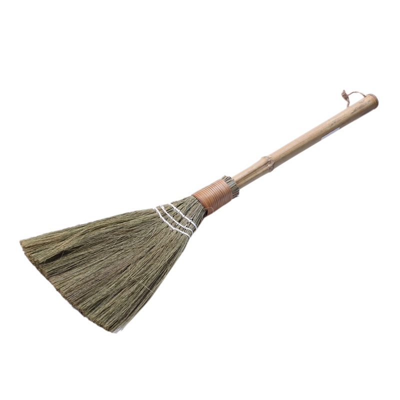 2X Handmade Sweeping Broom For Household Duster Cleaning Tool Useful Straw Braided Home Cleaning Broom Long Section