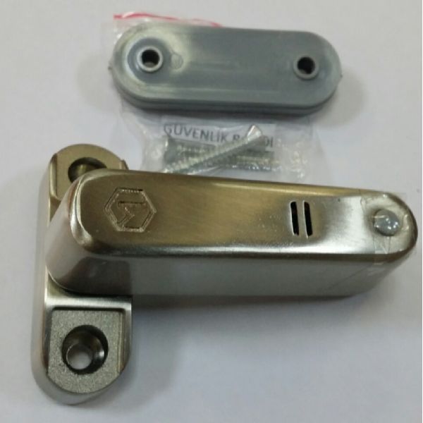 Safety Latch (Lock) With Inox Alarm Against Thieves For Steel Doors) Protection Against Thieves.