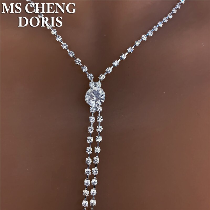 Darmowa wysyłka AB kryształ górski zestaw biżuterii ślubnej na ślub bal akcesoria imprezowe długi naszyjnik z frędzlem zestaw kolczyków dla narzeczonych