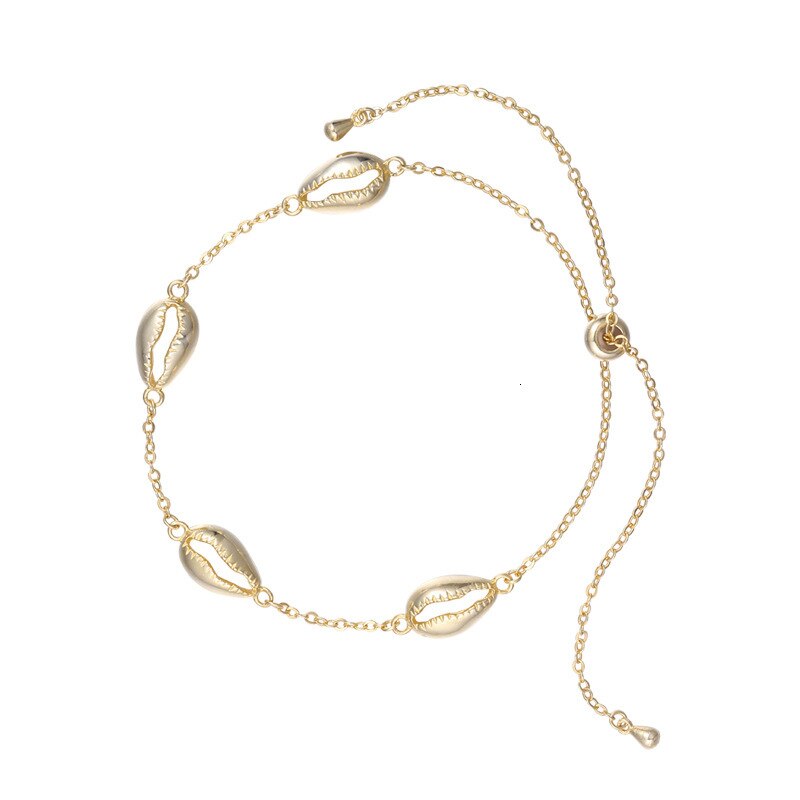 Conch Hülse 925 Sterling Silber Hohl Gold Kette Einstellbare Armbinde Für Frauen Böhmischen Pulseras Plata De Ley 925 Mujer Schmuck