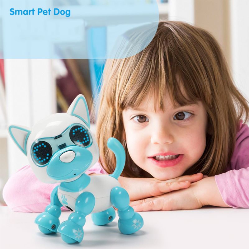 Smart Robot Pet Dog Talk Toy Interactive Smart Puppy Robot Dog Electronic LED Eye Sound Recording Singing Sleep Kids