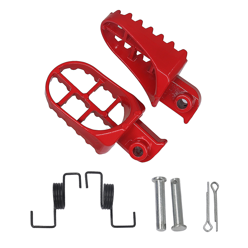 Off road motorcycle accessories suitable for modified aluminum alloy pedals PW50 PW80 TW200 pedals: Red
