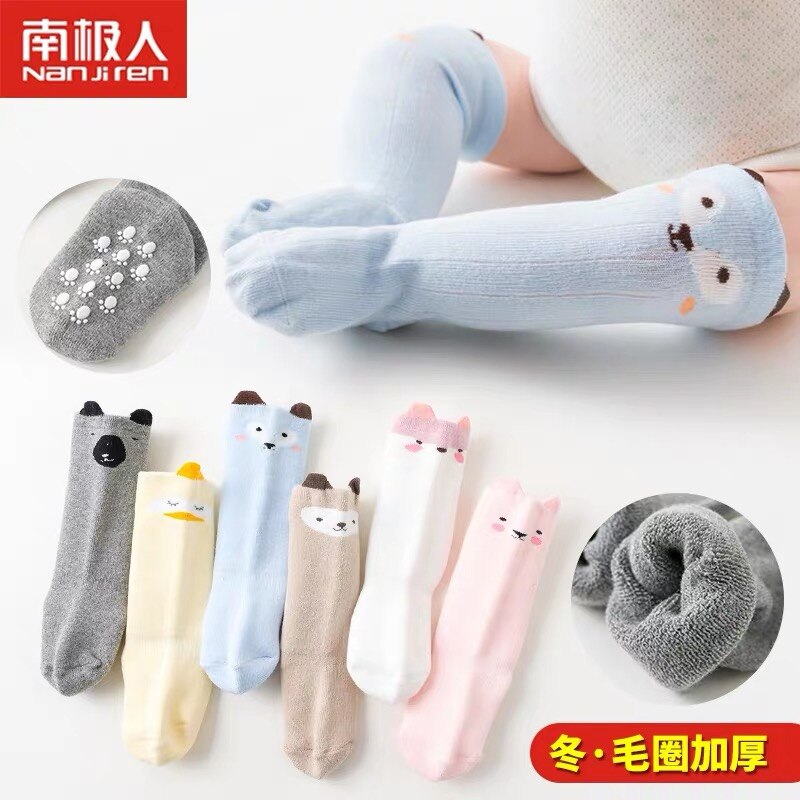 3 stks/set Unisex Mooie Leuke Fox Kids baby Sokken Knie Meisje Jongen Baby Peuter Sokken dier baby Zacht Katoen sokken 0-3 Y