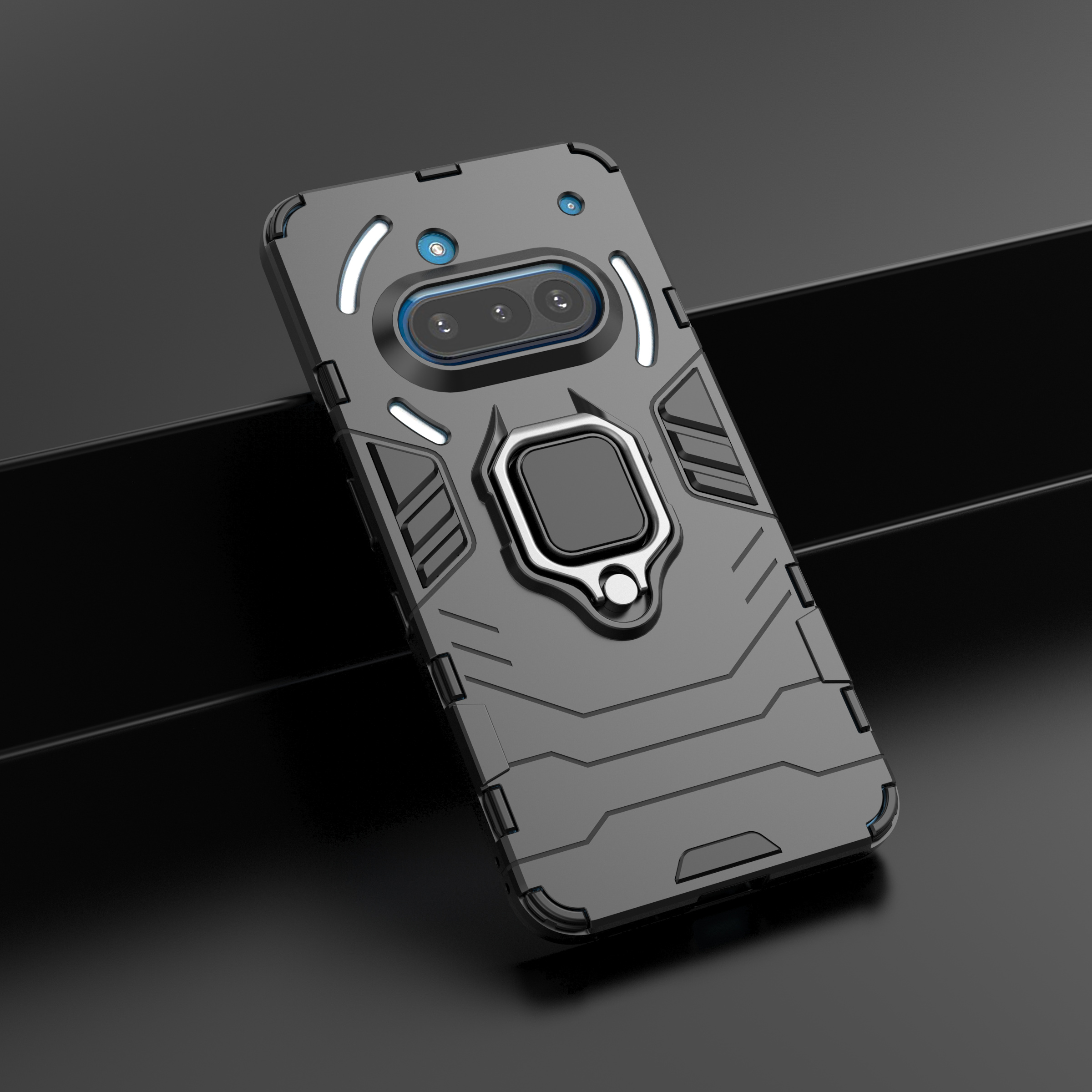 Metalen ring standaard beschermhoes voor niets telefoon 3A Pro 2a Plus Phone2a Phone3a harde hoes