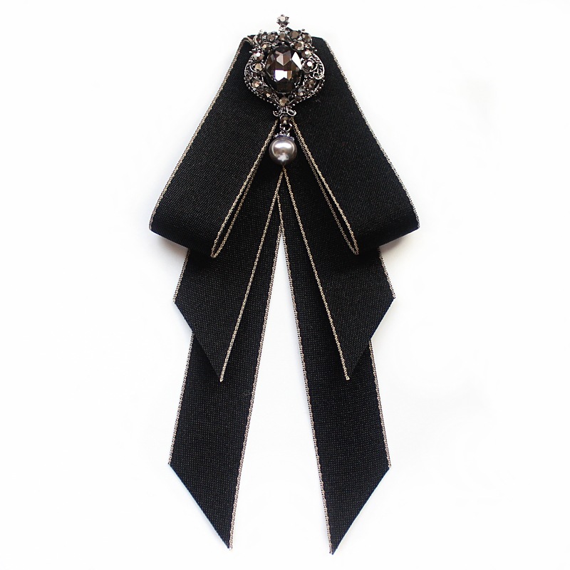 I-remiel – Broche en velours rouge, nœud papillon, col, broches, chemisier, vêtements pour femmes, accessoires, bijoux à la: 7