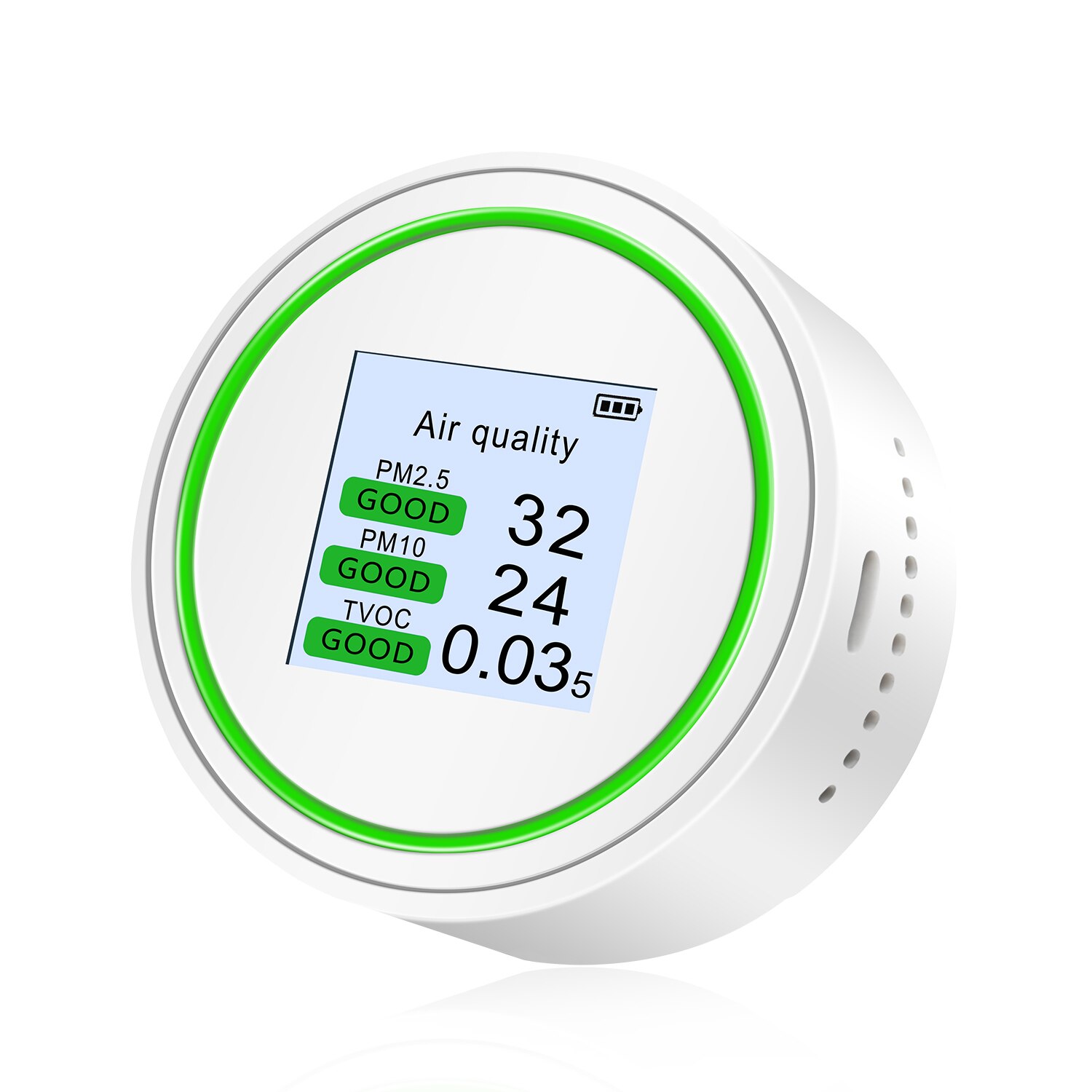 PM2.5 Tester Air Detector Palm Size Air Tester High Accuracy Air Monitor for PM2.5 &amp TVOC &amp AQI