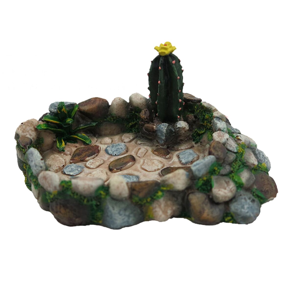 Reptile Water Dish Food Bowl Resin Feeder Bowl for Tortoise Lizard Plant Decorative Resin Bowl Food Water Dish Feeder: 25590