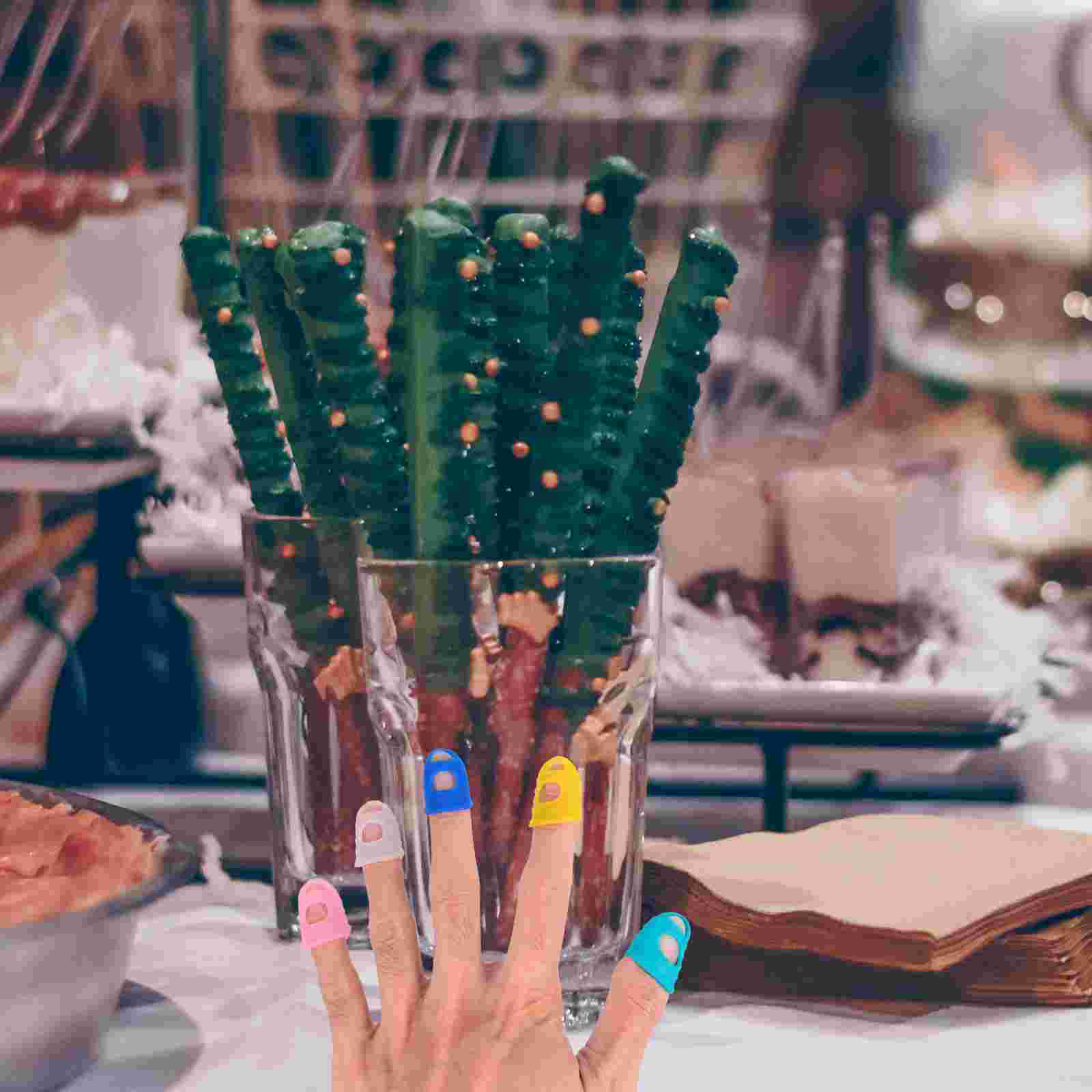 40 Pcs Nonslip Finger Covers Finger Protectors Comfortable Protection Caps )