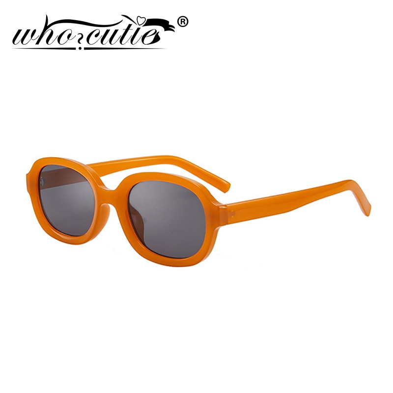 Vem sötnos trendiga 90s solglasögon dammärke retro oval båge solglasögon nyanser korea stil sunnies kvinnlig  s161