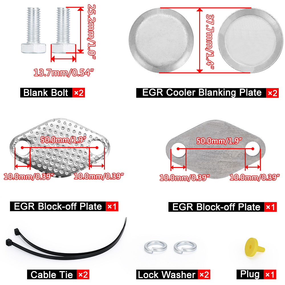 Aluminum EGR Removal Kit/EGR Delete Kit Blanking Bypass For BMW E46 318d 320d 330d 330xd 320cd 318td 320td EGR07