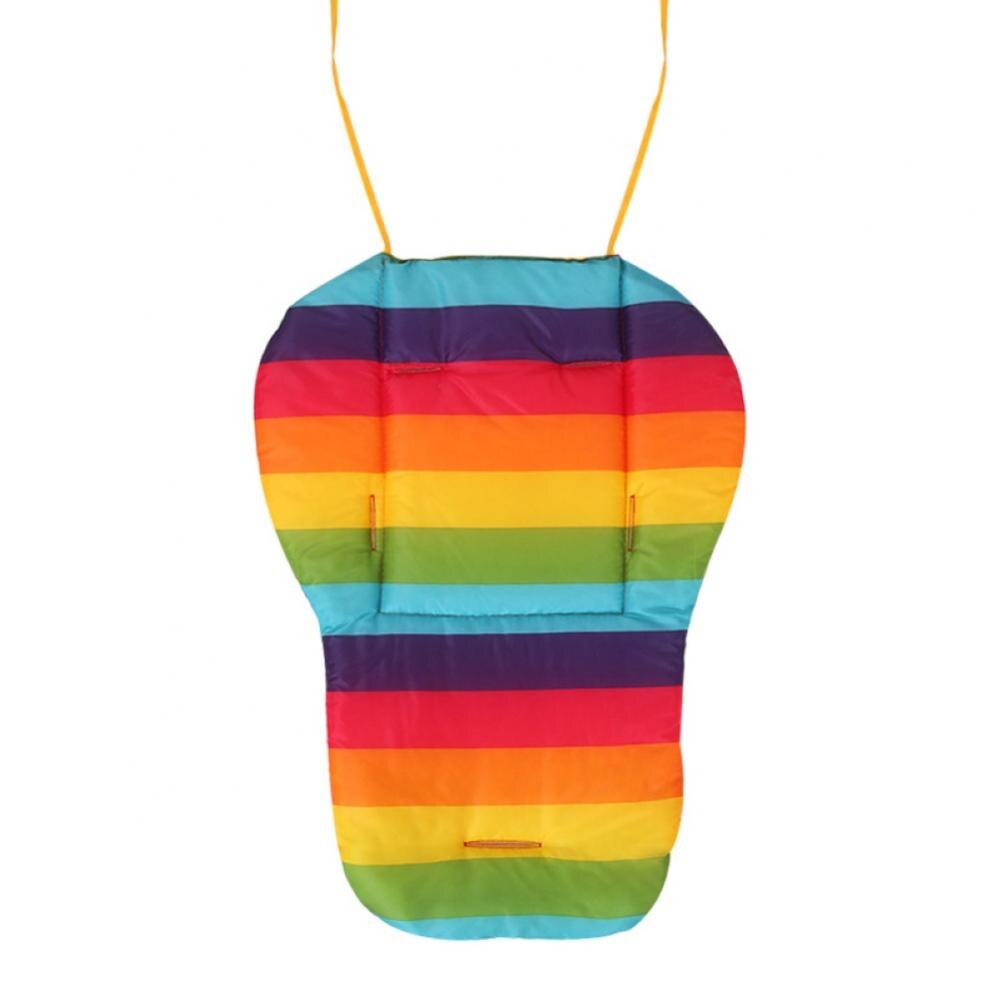 Dubbelzijdig Dot Print Baby Kinderwagen Zitkussen Eetkamerstoel Pad Mat: Rainbow