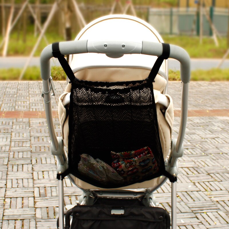 Pram Cart Storage Bag Baby Stroller Net Organizer Carriage Mummy Nappy Bag Strollers Accessories Diaper Bag: Default Title