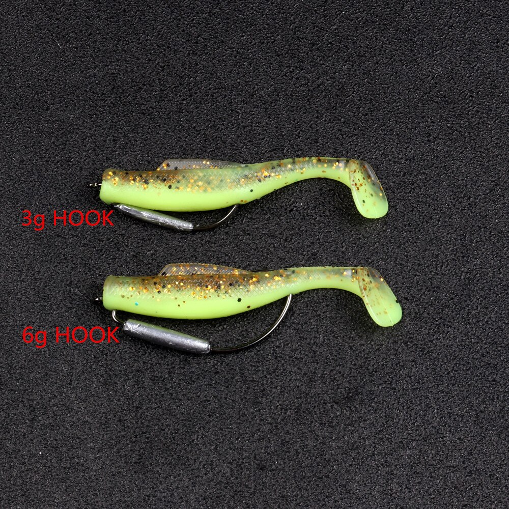 Fiske mjuk maskkrok med bly bred buk svart nickel mjuka beten krokar grub texas rigg hullingförsedd fiskkrok cylinder blysänkare