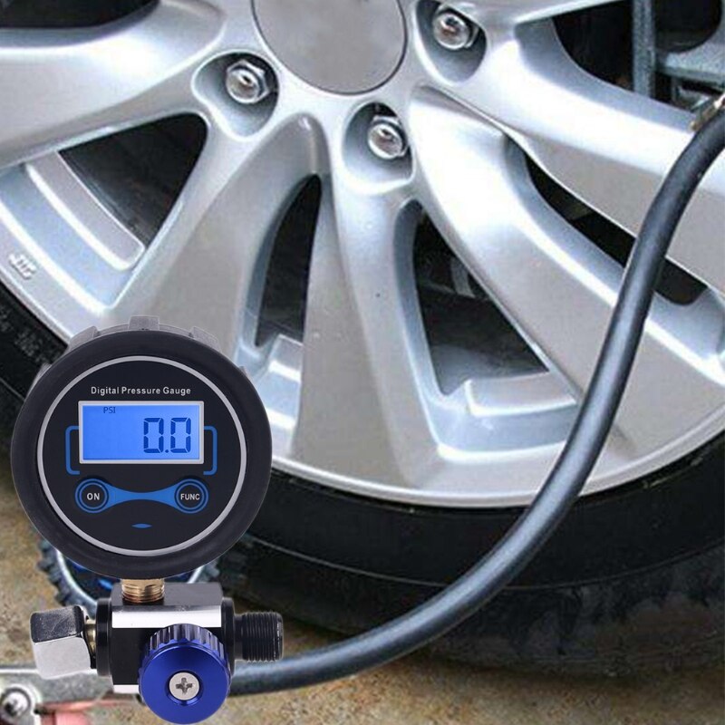 1/4" Digital Air Compressor 200PSI/BAR/KPA/ KG/CM2 Pressure Regulator Gauge Spray Guns Air Tools Air Adjusting Control -Valve