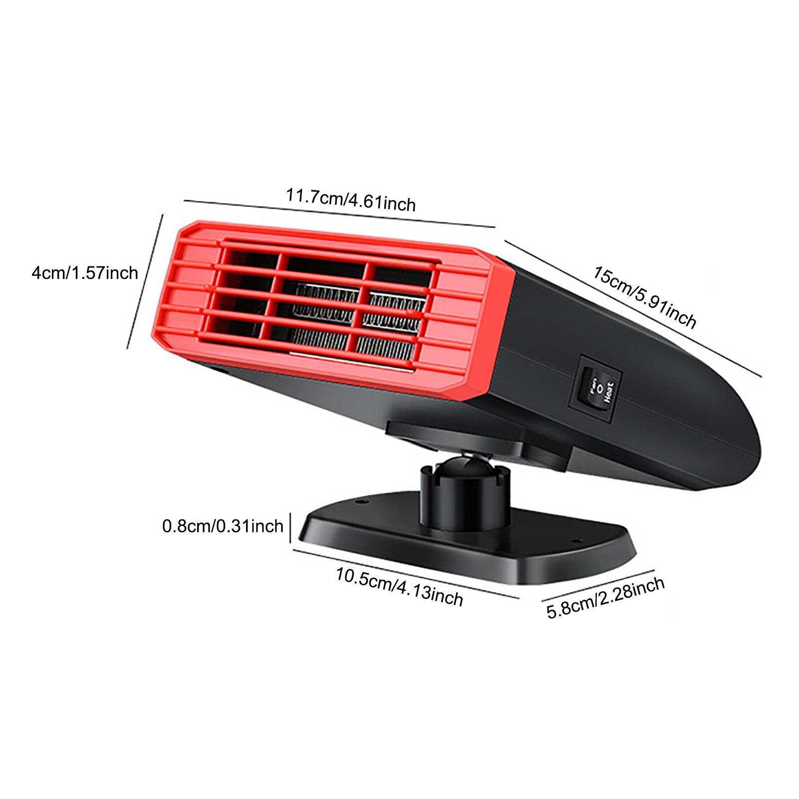 12V/24V 150W Car Vehicle Cooling Fan Warm Heater Windscreen Demister Defroster 2 In 1 Portable Auto Car Van Heater